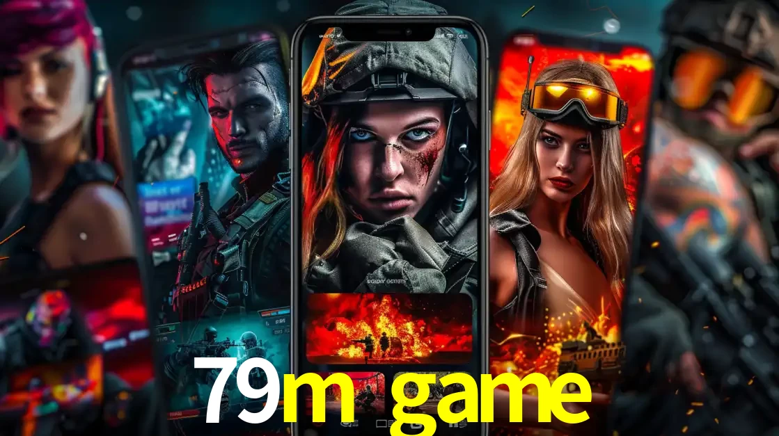 Montagem de telas de celular mostrando diversos personagens, masculinos e femininos, de um jogo de tiro, ilustrando a diversidade de equipes de e-sports para apostar no 79m game.